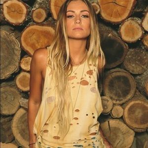 Tribe Kelley yellow tank top